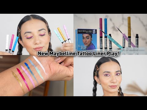 New Maybelline Tattoo Liner Play | High Impact Colored Liners for Fun Eye Makeup Routine