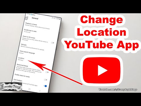 How to Change Location on YouTube App on Smartphone