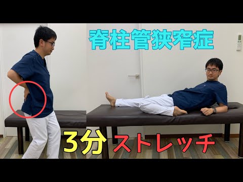 【3分動画】脊柱管狭窄症 ストレッチ！足を柔らかくすれば腰の負担も減り脊柱管狭窄症の痛みも軽減する。