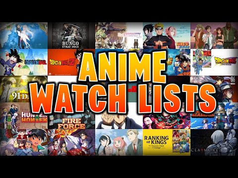 My Anime watch Lists. So Far