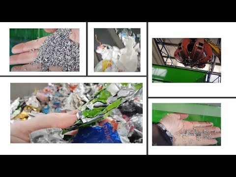 What is the simplest and most compact way to recycle aluminum cans?