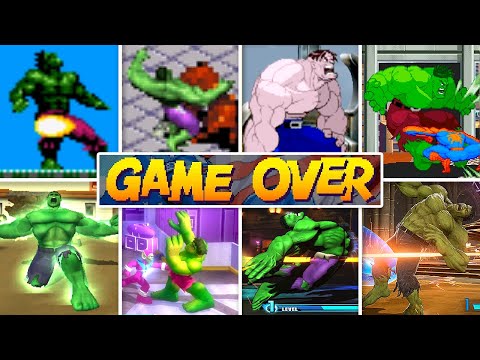 Evolution Of Hulk Games Death Animations & Game Over Screens