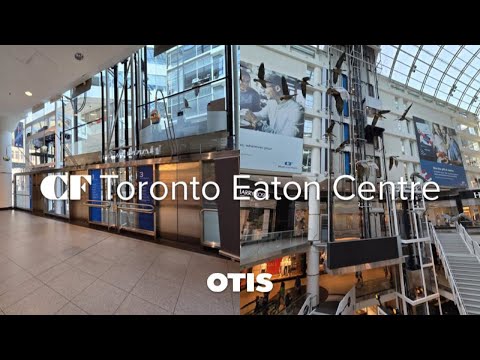 Awesome scenic Otis Gen2 mod (south) elevators at CF Toronto Eaton Centre in Toronto ON