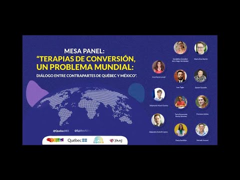 Terapias de conversión, un problema mundial: diálogo entre contrapartes de Québec y México.