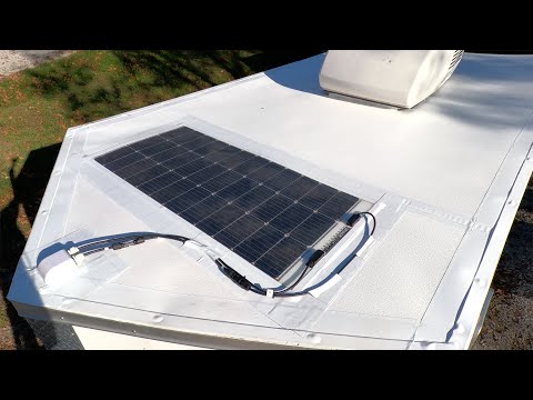 Shadestopper 100 watt flexible solar panel install