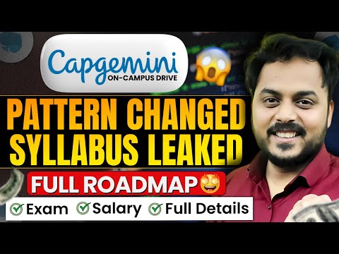 Capgemini New Pattern 2025 Batch | Pattern Changed😱| Full RoadMap | Mass Hiring🔥