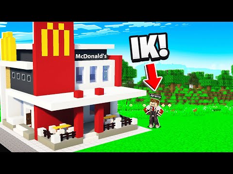 Ik Bouwde in 1 Dag Een McDonalds In Minecraft