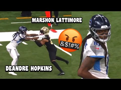 Deandre Hopkins Titans DEBUT Vs Marshon Lattimore 🔥👀 2023 Titans Vs Saints highlights