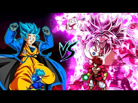 Goku TB V2 (New) VS Limit Break Broly SSJ4 V2 in Jump Force Mugen