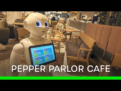 Dining at Pepper Parlor Cafe with Robots in Shibuya, Tokyo (Japan 🇯🇵 Vlog)