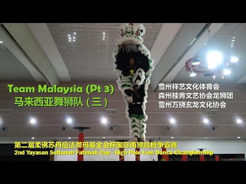 Malaysia Teams (3) @2nd Yayasan Sultanah Fatimah Cup International High Pole Lion Dance Championship