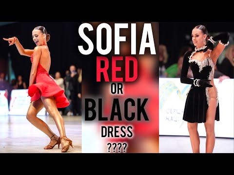 Sofia: RED or BLACK dress?😍