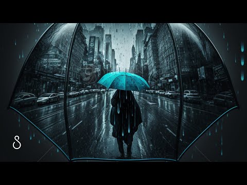 Heavy Rain Drops On Umbrella | 12 Hours | Black Screen | Sleep In Series