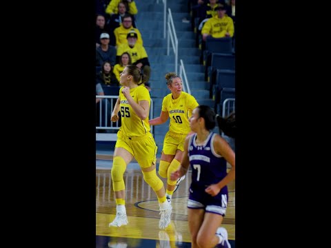 Olivia Olson And One vs. Northwestern | Michigan Women's Basketballl