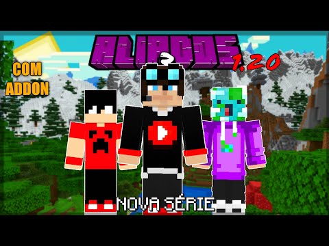 INÍCIO DE UMA NOVA SÉRIE MULTIPLAYER COM ADDON!! - ALIADOS 3 #1 (MINECRAFT BEDROCK 1.20)