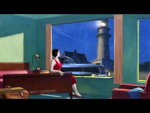 1930s by the Lighthouse on a calm rainy night (oldies playing in another room, rain on window) ASMR