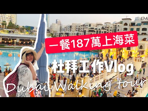 【米米瘋】杜拜Work Vlog#6 杜拜購物中心 walking tour 學杜拜王子吃187萬臺幣上海菜