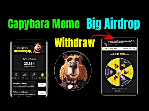 Capybara meme | Capybara Meme withdrawal | Capybara airdrop | Capybara meme listing Date