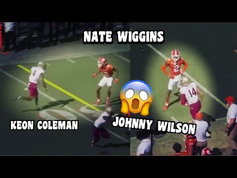 Nate Wiggins Vs Keon Coleman & Johnny Wilson 🔥 2024 NFL Draft (WR Vs CB)