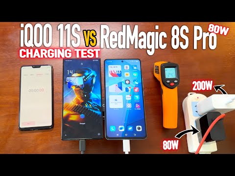 200w Vs 80w Charging Test🔥iQOO 11S Vs Redmagic 8S Pro Charging Speed Test | CHARGED IN 14 MINUTES