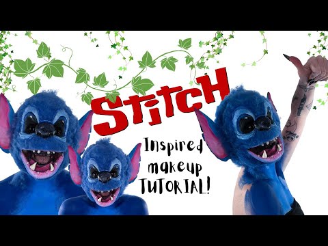 CURSED "STITCH" Inspired Horror makeup Tutorial!