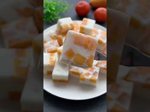 好吃易做的芒果布丁Delicious mango pudding