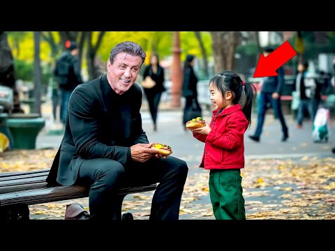 Little Girl Gives A Sandwich To Sylvester Stallone, 7 Days Later Something Amazing Happens!