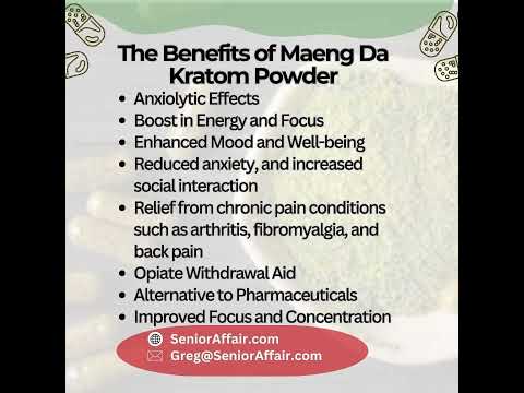 Nature's Wellness Secret: Unraveling the Benefits of Maeng Da Kratom Powder!