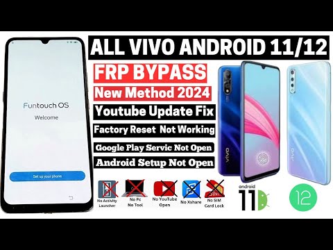 All Vivo FRP Bypass 2024 Without PC | Youtube Update Fix | Vivo FRP Unlock New Method Android 11/12