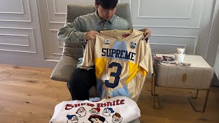 Supreme Fall Tees/Snow White Week 8 FW24 Collection-Sweater,Star Football Jersey & Faux Work Shirt