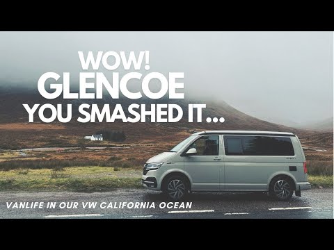 Stunning Drive Glencoe & Iconic Glen Etive IN Scotland | VW California Ocean Campervan Adventure