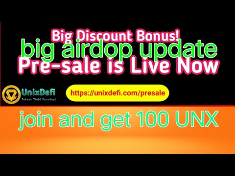 100 UNX token for joining don't miss the chance