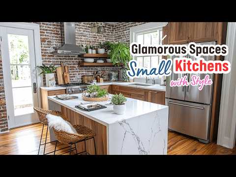 Glamorous Spaces: Elevating Small Kitchens with Style