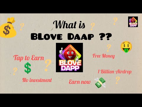 What is Blove Dapp | Tap to earn | Blove Dapp.