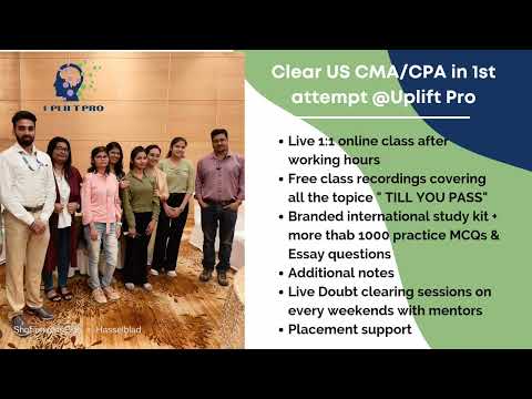 Become CMA US / CPA US in 2023 | Uplift Pro