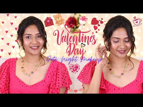 Valentine's day Minimal Glowing Makeup | Date Night Ready with soft pink subtle Makeup| Femirelle