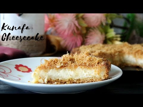 Kunafa cheesecake