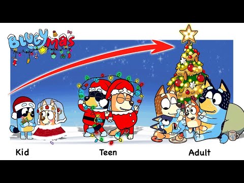 Bluey Heeler Christmas Growing Up And Clothes Up Full | Go WOW