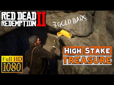 Red Dead Redemption 2 PC | High Stake Treasure Maps Locations !!(3 Gold Bars)