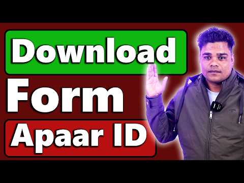 Apaar ID Form PDF Download || Apaar ID Form Download Link || Apaar ID Form Download Hindi