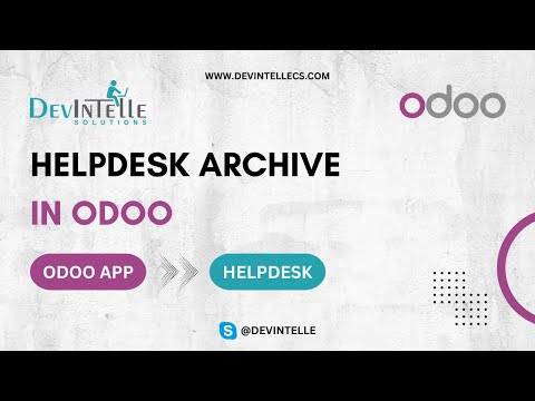 Helpdesk Archive Ticket in Odoo