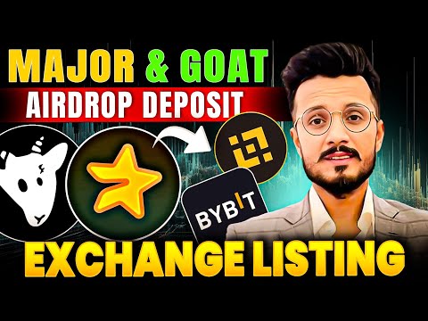 Major airdrop Token deposit || Major Airdrop Binance listing? || Goat Airdrop snapshot