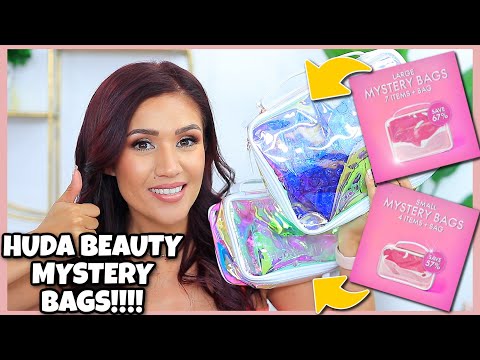 Huda Beauty Small & Large Mystery Bag Unboxings 2021