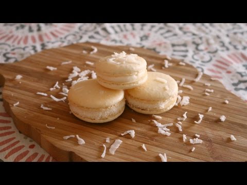 How to Make Coconut French Macarons NO ALMOND FLOUR | sweetco0kiepie