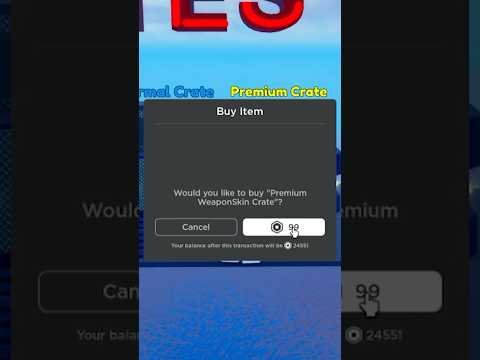 Opening 100 ROBUX PREMIUM CRATE in Roblox Blade Ball..