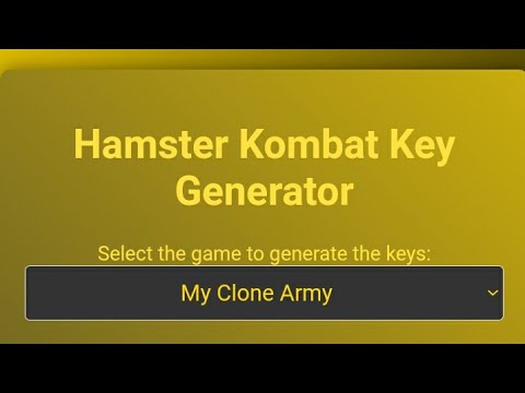 Hamster Kombat New HACK To Collect Multiple Keys With Out Playing Game per day Keys