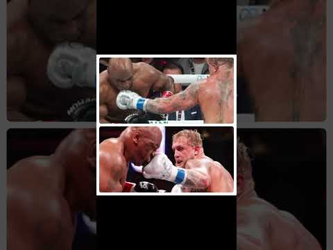 Jake Paul defeats Mike Tyson by unanimous decision. #shorts #boxing #jakepaul #miketyson #netflix