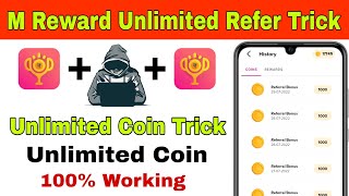 m rewards app unlimited trick | m Reward Unlimited Refer Trick | m rewards app hack trick | M Reward