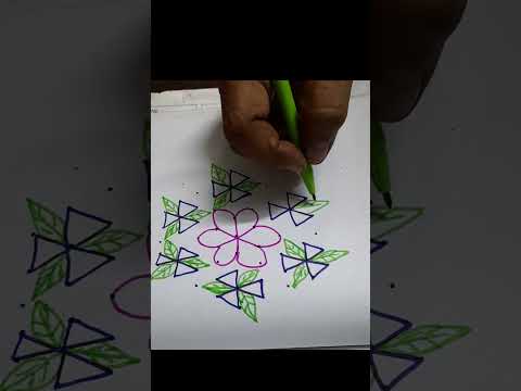 chinna chinna kolam.  Rangoli design #shorts kolam #easy rangoli #rangoli