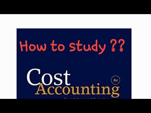 How to study costing (exam plan)